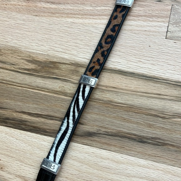 Brighton Women’s 30 Animal Print Belt Medium Cowgirl Western Horse Rodeo - Picture 4 of 10